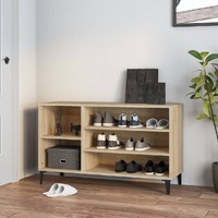  Shoe Cabinet Sonoma Oak 102x36x60 cm Engineered Wood