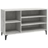  Shoe Cabinet Concrete Grey 102x36x60 cm Engineered Wood