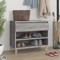  Shoe Cabinet Grey Sonoma 70x36x60 cm Engineered Wood