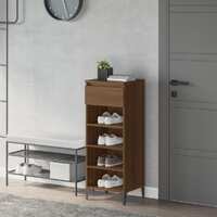  Shoe Rack Brown Oak 40x36x105 cm Engineered Wood