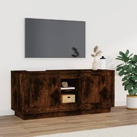 TV Cabinet Smoked Oak 102x35x45 cm Engineered Wood