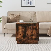  Coffee Table Smoked Oak 51x50x44 cm Engineered Wood