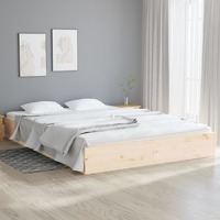  Bed Frame without Mattress Solid Wood 150x200 cm