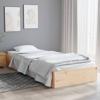  Bed Frame without Mattress Solid Wood 90x190 cm