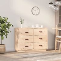  Sideboard 100x40x75 cm Solid Wood Pine