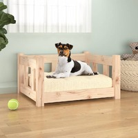  Dog Bed 55.5x45.5x28 cm Solid Wood Pine