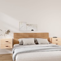 Wall-mounted Bedside Cabinets 2 pcs 50x36x40 cm