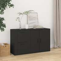  Sideboard Black 100x33x59.5 cm Engineered Wood