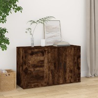 Sideboard Smoked Oak 100x33x59.5 cm Engineered Wood