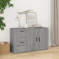  Sideboard Grey Sonoma 100x33x59.5 cm Engineered Wood