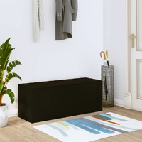 Wall Shoe Cabinet Black 100x35x38 cm Engineered Wood