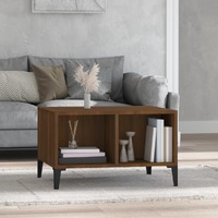 Coffee Table Brown Oak 60x50x36.5 cm Engineered Wood