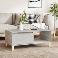  Coffee Table Concrete Grey 90x50x36.5 cm Engineered Wood