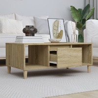 Coffee Table Sonoma Oak 90x50x36.5 cm Engineered Wood
