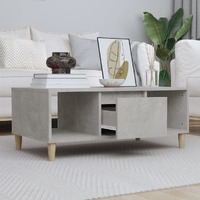  Coffee Table Concrete Grey 90x50x36.5 cm Engineered Wood