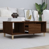  Coffee Table Brown Oak 90x50x36.5 cm Engineered Wood