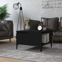  Coffee Table Black 55x55x36.5 cm Engineered Wood