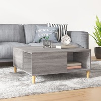  Coffee Table Grey Sonoma 80x80x36.5 cm Engineered Wood