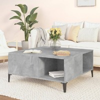  Coffee Table Concrete Grey 80x80x36.5 cm Engineered Wood