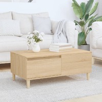  Coffee Table Sonoma Oak 90x50x36.5 cm Engineered Wood