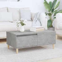  Coffee Table Concrete Grey 90x50x36.5 cm Engineered Wood