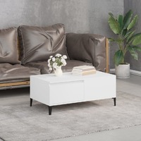  Coffee Table White 90x50x36.5 cm Engineered Wood