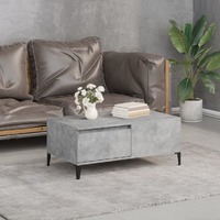  Coffee Table Concrete Grey 90x50x36.5 cm Engineered Wood