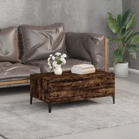  Coffee Table Smoked Oak 90x50x36.5 cm Engineered Wood