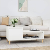  Coffee Table White 100x50x45 cm Engineered Wood