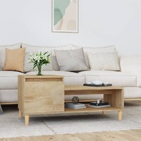  Coffee Table Sonoma Oak 100x50x45 cm Engineered Wood