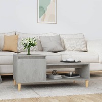  Coffee Table Concrete Grey 100x50x45 cm Engineered Wood