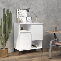  Sideboard High Gloss White 60x35x70 cm Engineered Wood