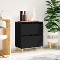  Sideboard Black 60x35x70 cm Engineered Wood