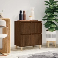  Sideboard Brown Oak 60x35x70 cm Engineered Wood