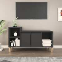  TV Cabinet Black 100x35x55 cm Engineered Wood