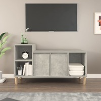  TV Cabinet Concrete Grey 100x35x55 cm Engineered Wood