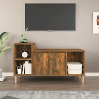  TV Cabinet Smoked Oak 100x35x55 cm Engineered Wood