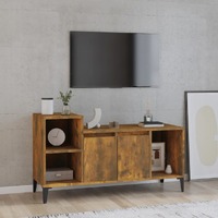  TV Cabinet Smoked Oak 100x35x55 cm Engineered Wood