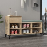  Shoe Cabinet Sonoma Oak 102x36x60 cm Engineered Wood