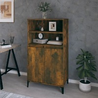  Highboard Smoked Oak 60x36x110 cm Engineered Wood