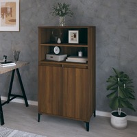  Highboard Brown Oak 60x36x110 cm Engineered Wood