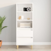  Highboard White 40x36x110 cm Engineered Wood