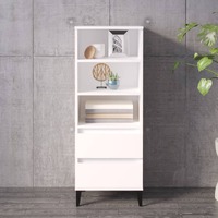  Highboard White 40x36x110 cm Engineered Wood