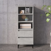  Highboard Concrete Grey 40x36x110 cm Engineered Wood