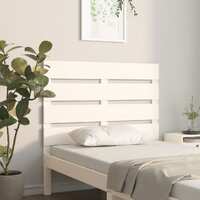  Headboard White 100 cm Solid Wood Pine