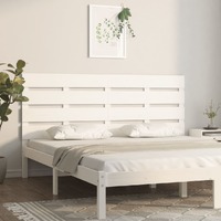  Headboard White 150 cm Solid Wood Pine