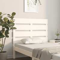  Headboard White 75 cm Solid Wood Pine