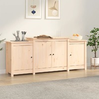  Sideboard 164x37x68 cm Solid Wood Pine
