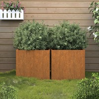  Planters 2 pcs 49x47x46 cm Corten Steel