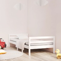  Bed Frame without Mattress White 90x190 cm Solid Wood Pine